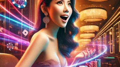 Sophisticated Singaporean woman enjoying a refined casino experience.